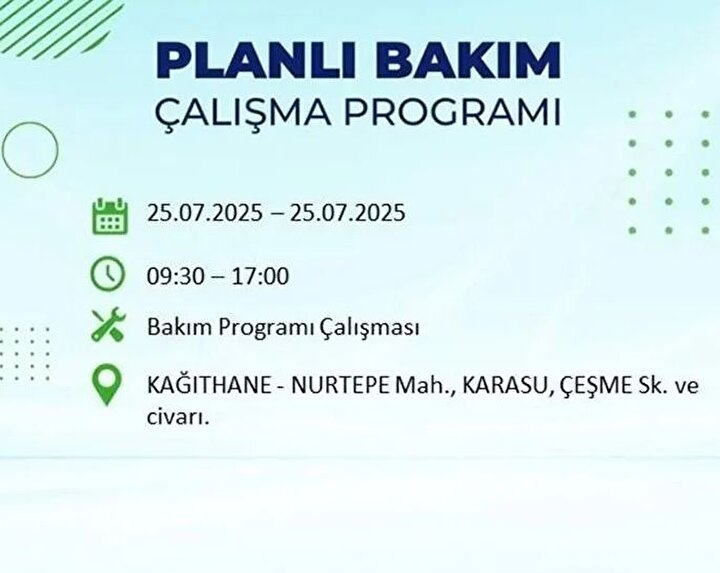 Kağıthane Elektrik Kesintisi
