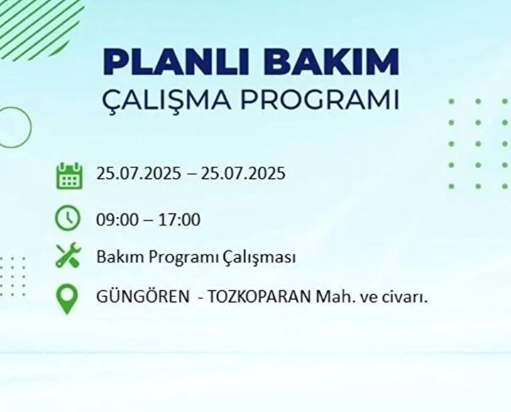 Güngören Elektrik Kesintisi