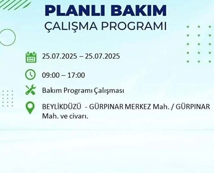 Beylikdüzü Elektrik Kesintisi