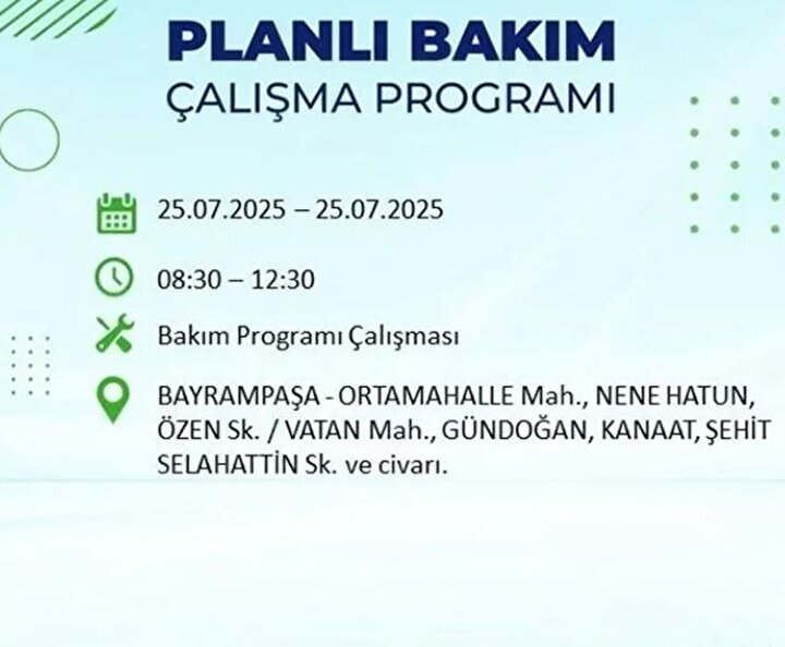 Bayrampaşa Elektrik Kesintisi