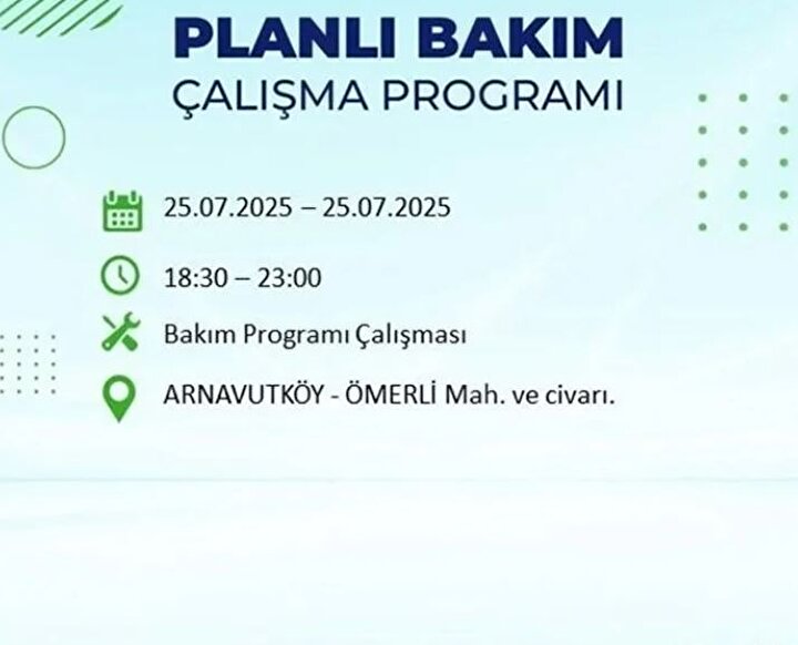 Arnavutköy Elektrik Kesintisi