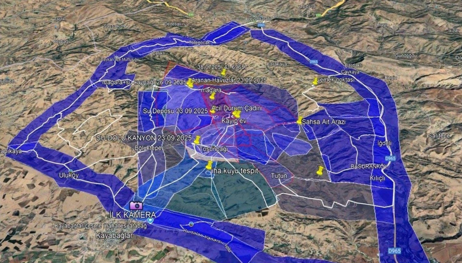 siirtte kayip sahis havadan ve karadan destekle araniyor UzUxQU1M