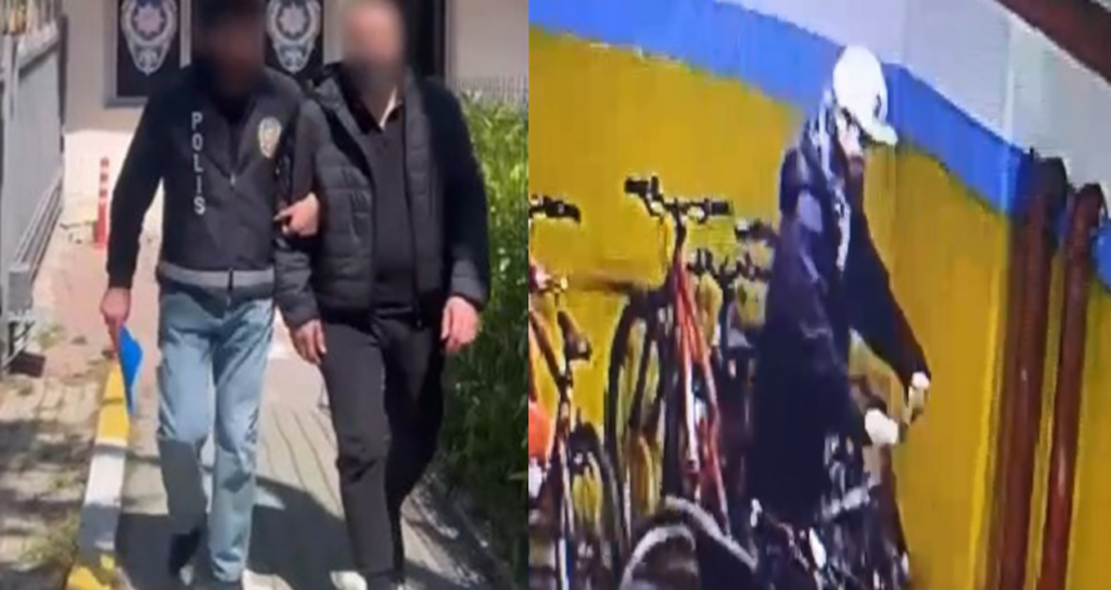 Avcılar’da Otoparktan Çalınan Bisiklet Güvenlik Kamerasında Görüntülendi